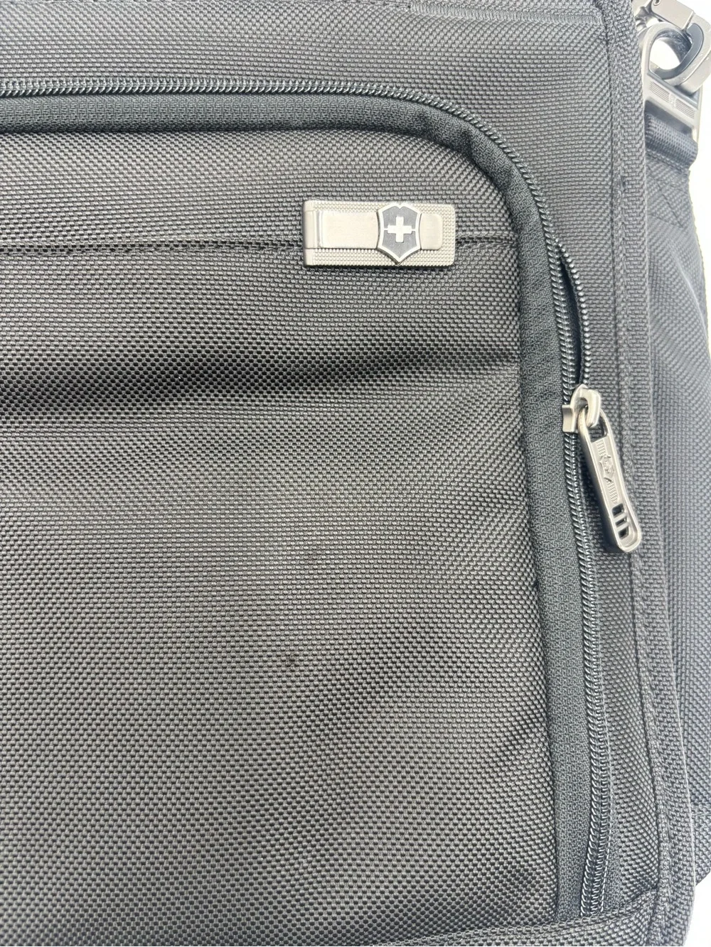 Victorinox Black Laptop Messenger Bag with Padded Strap